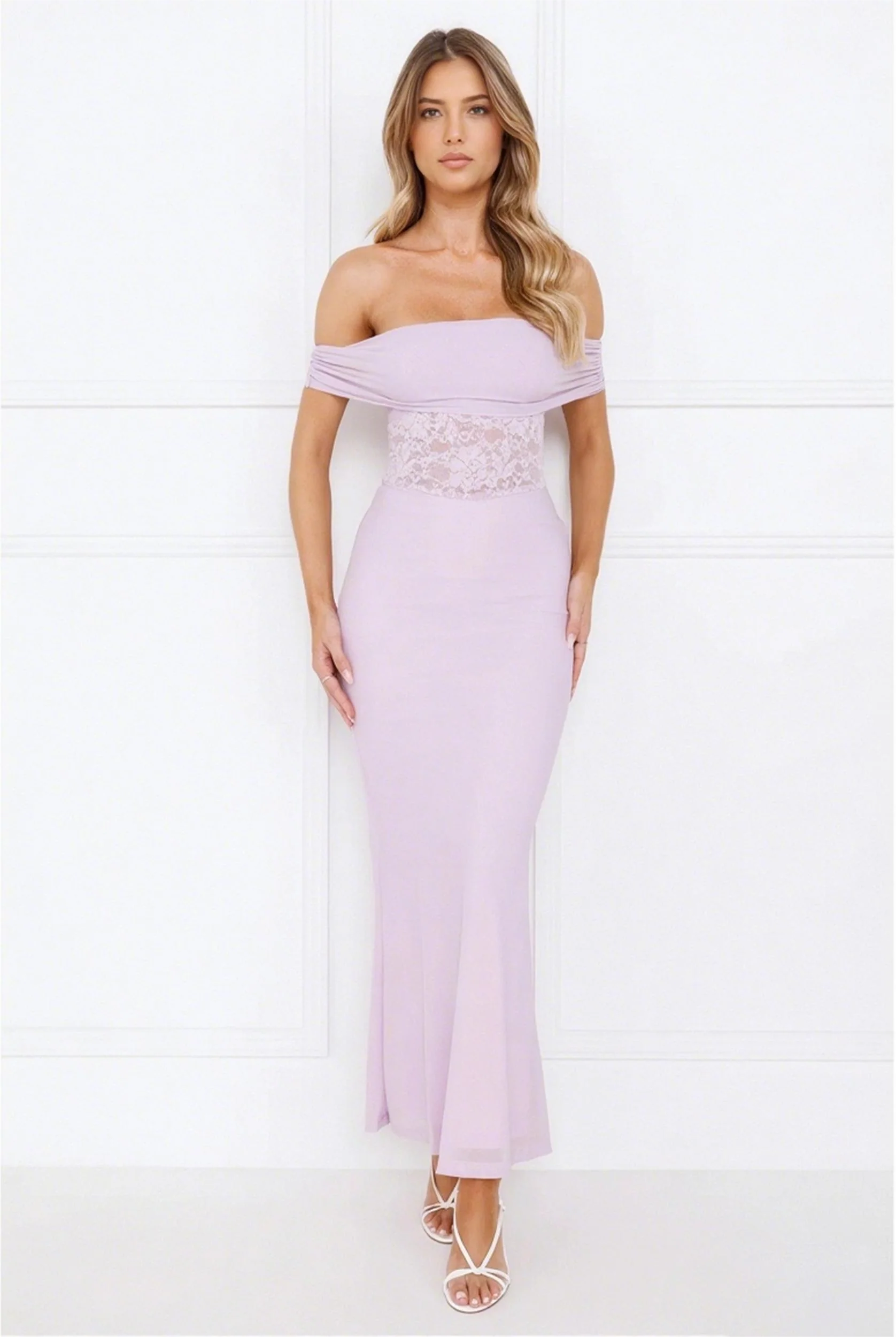 Off Shoulder Maxi Dress