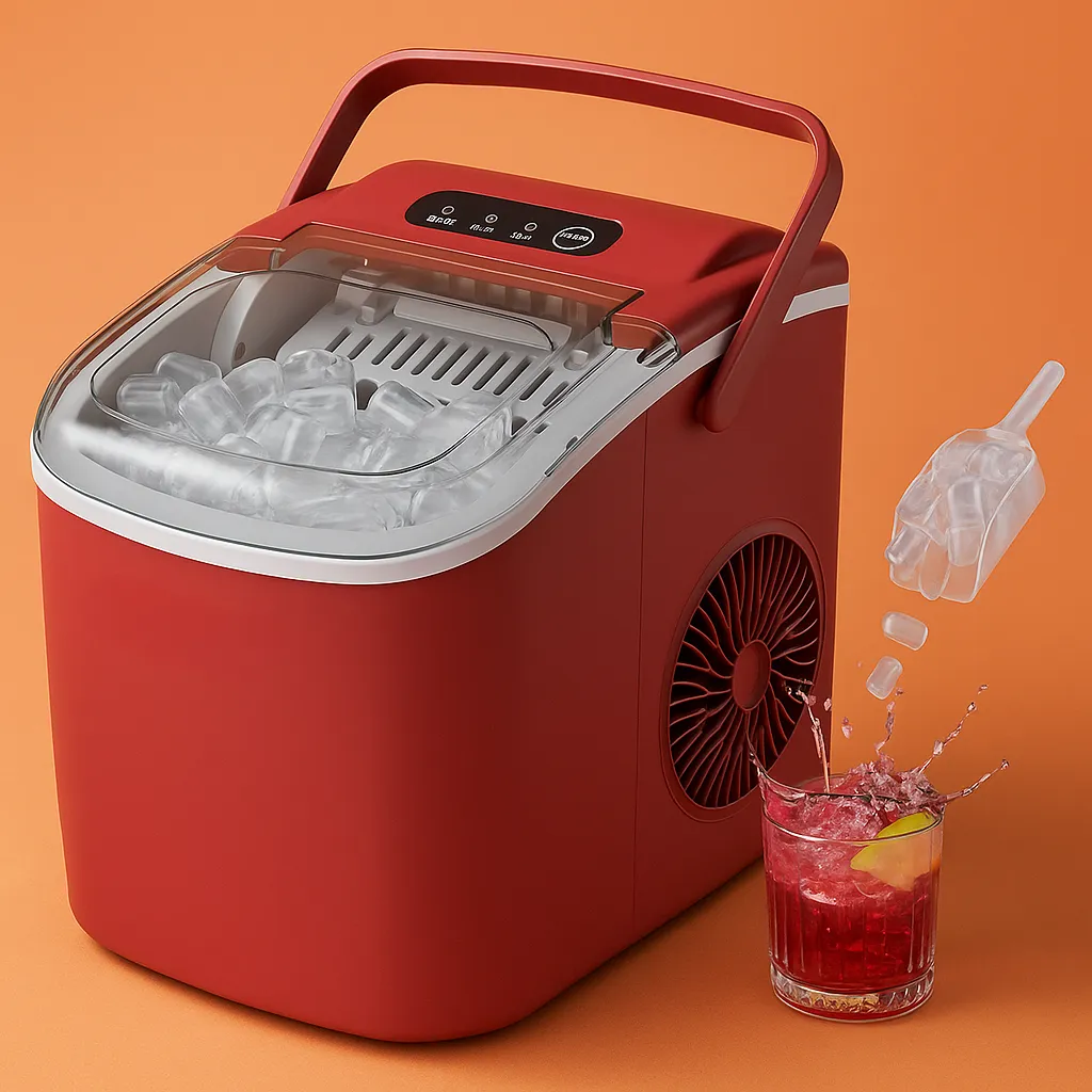 🔥 Hicon Countertop Ice Maker Machine With Handle And Scoop
