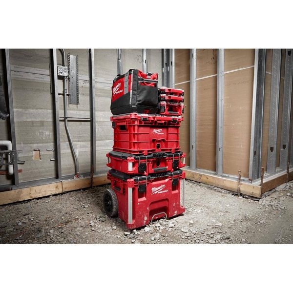 48-22-8440 PACKOUT 18.6 in. Tool Storage Crate Bin with Carrying Handles and 50 lbs. Weight Capacity