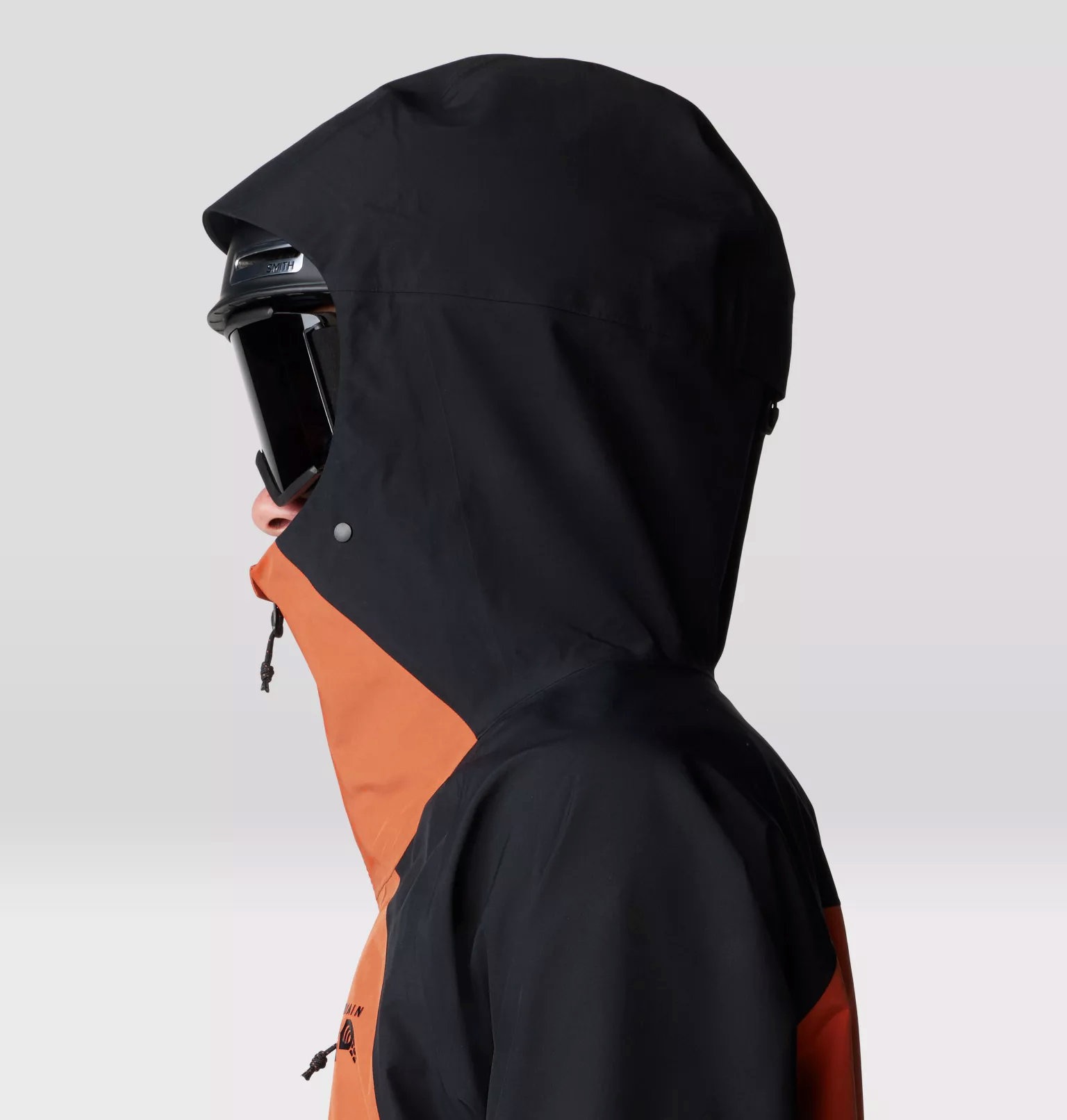 Bkovynts Raw Carnelian & Black Hooded Jacket | Bold, Stylish, and Functional Outerwear