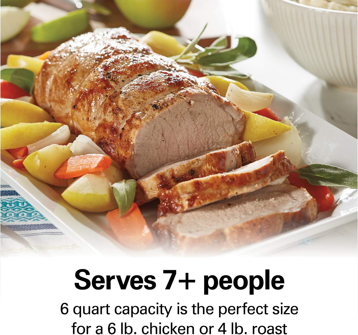 33662 Programmable Slow Cooker with 6 Quart Stovetop-Safe Sear   Cook Crock, Silver
