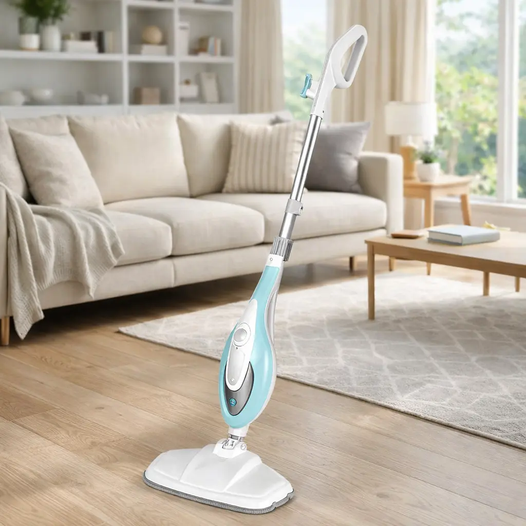 【NEW MODEL】Steam Mop for Floor Cleaning,Lightweight FloorCleaner for Hardwood/Tile/Laminate Floors Carpet,With 2 Pads