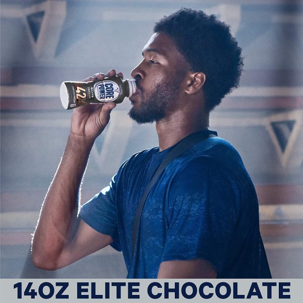 Core Power Elite High Protein Shakes (42g), Chocolate, Ready to Drink for Workout Recovery, 14 Fl Oz (Pack of 12)