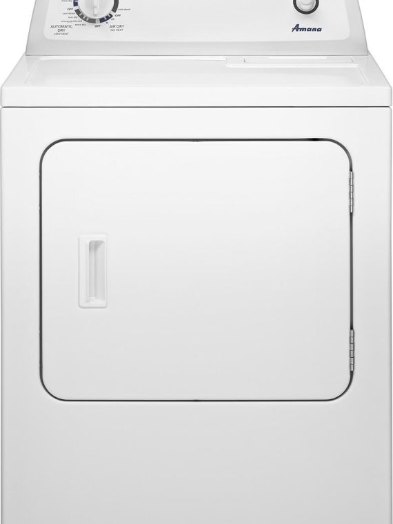 Amana – 6.5 Cu. Ft. Gas Dryer with Automatic Dryness Control – White