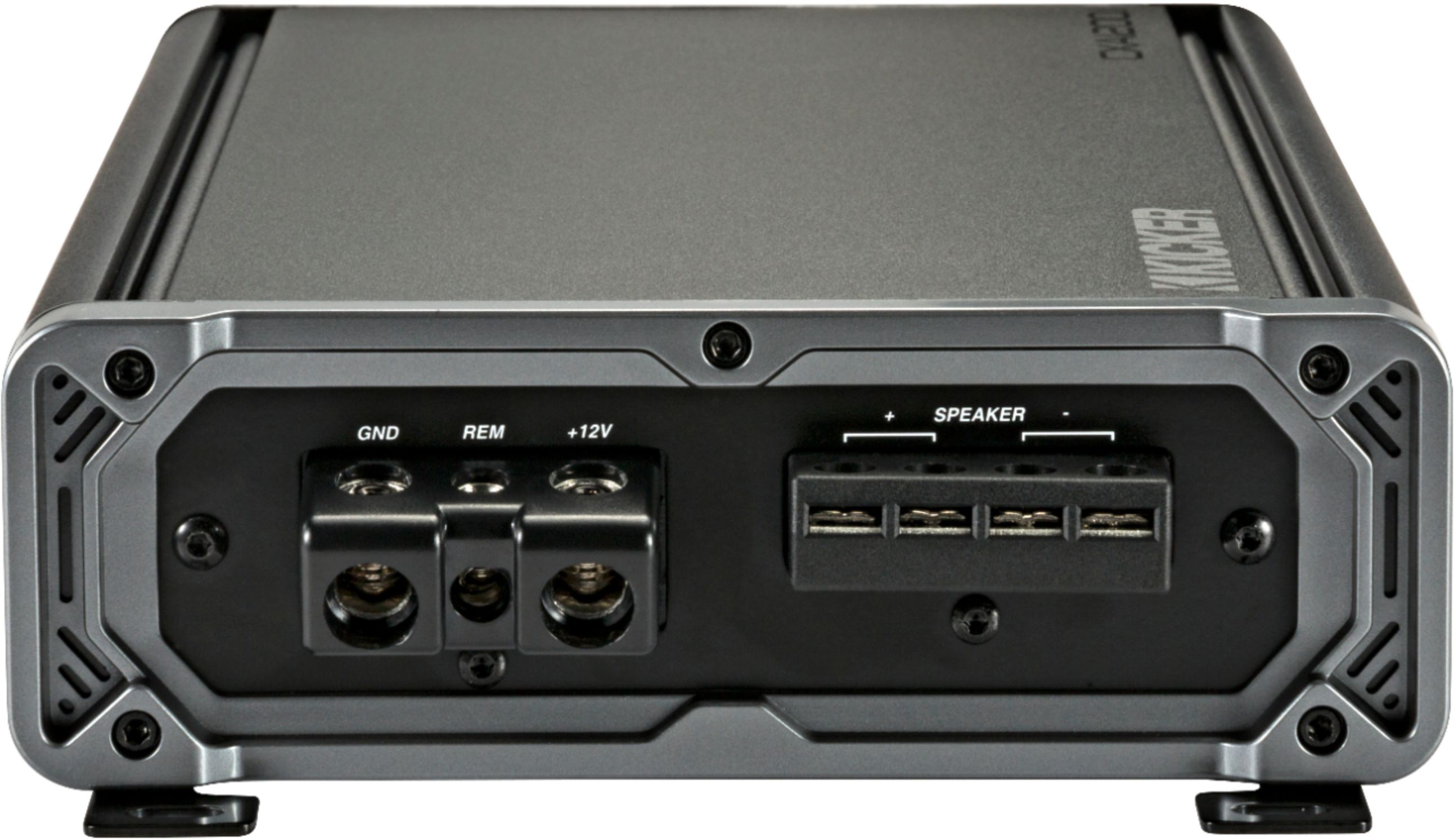 2026 KICKER – CX 1200W Class D Digital Mono Amplifier with Variable Low-Pass Crossover – Black