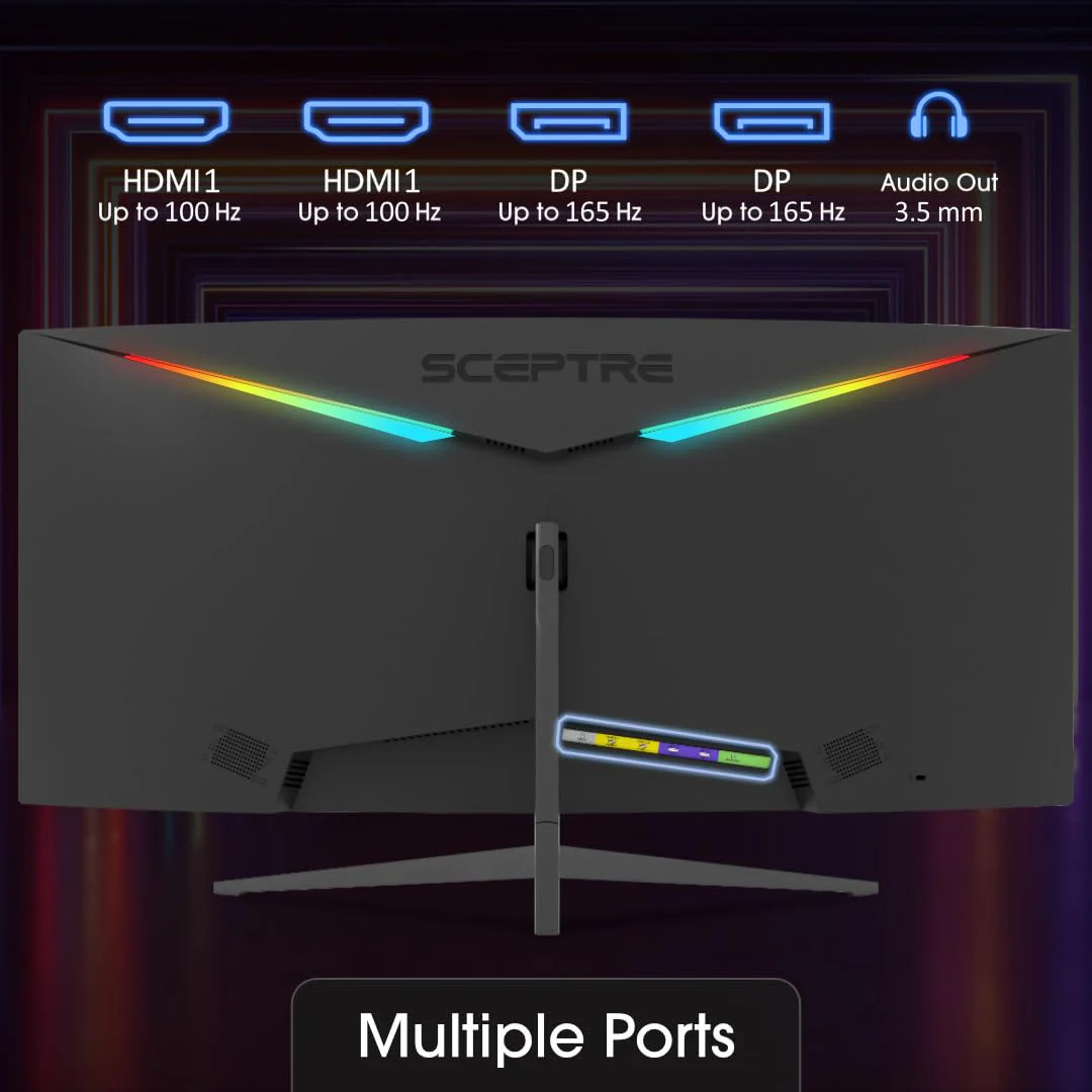 Sceptre 34 Inch 165Hz Curved Ultrawide WQHD Monitor  flarmor
