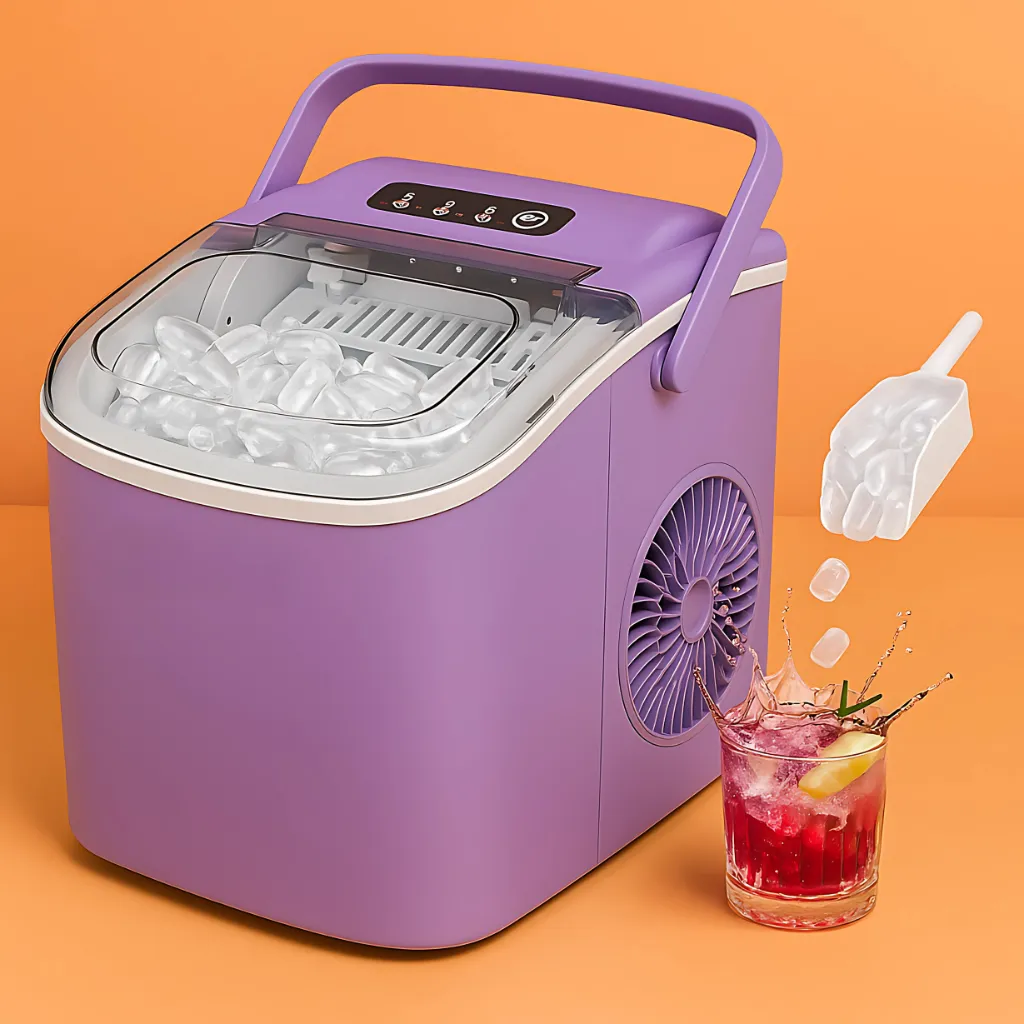 🔥 Hicon Countertop Ice Maker Machine With Handle And Scoop
