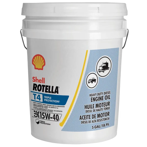 T4 Triple Protection 15W-40 Diesel Motor Oil, 5 Gallon Pail