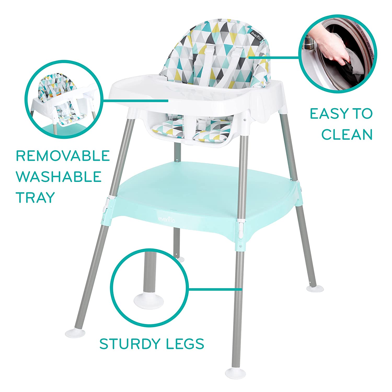 4-in-1 Eat   Grow Convertible High Chair