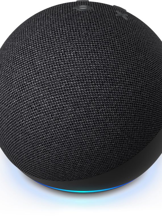 2026 Amazon – Echo Dot (5th Gen, 2022 Release) Smart Speaker with Alexa – Charcoal