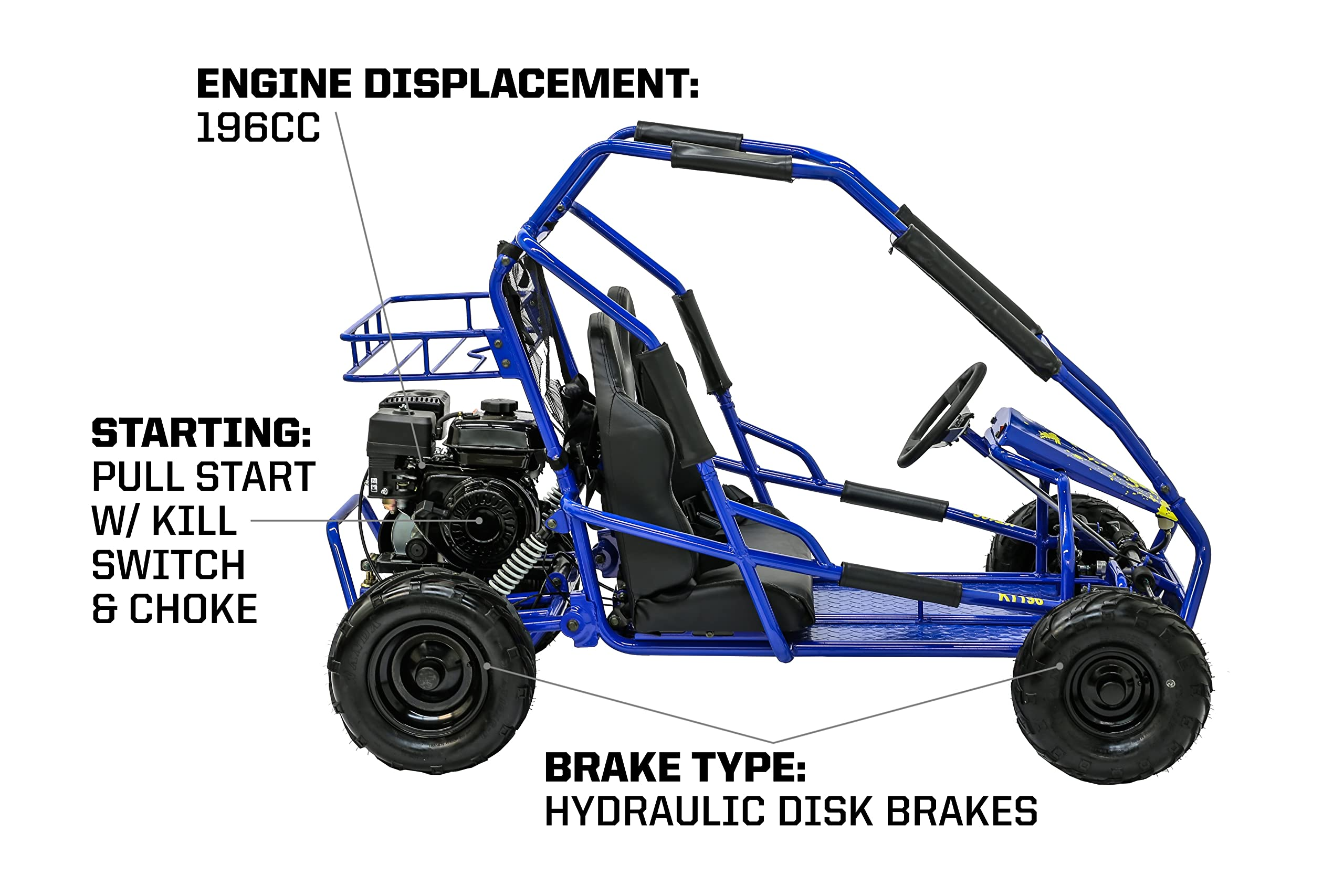 【Sports&Outdoors】Coleman Powersports Off Road Go Kart, Gas Powered, 196cc/6.5hp