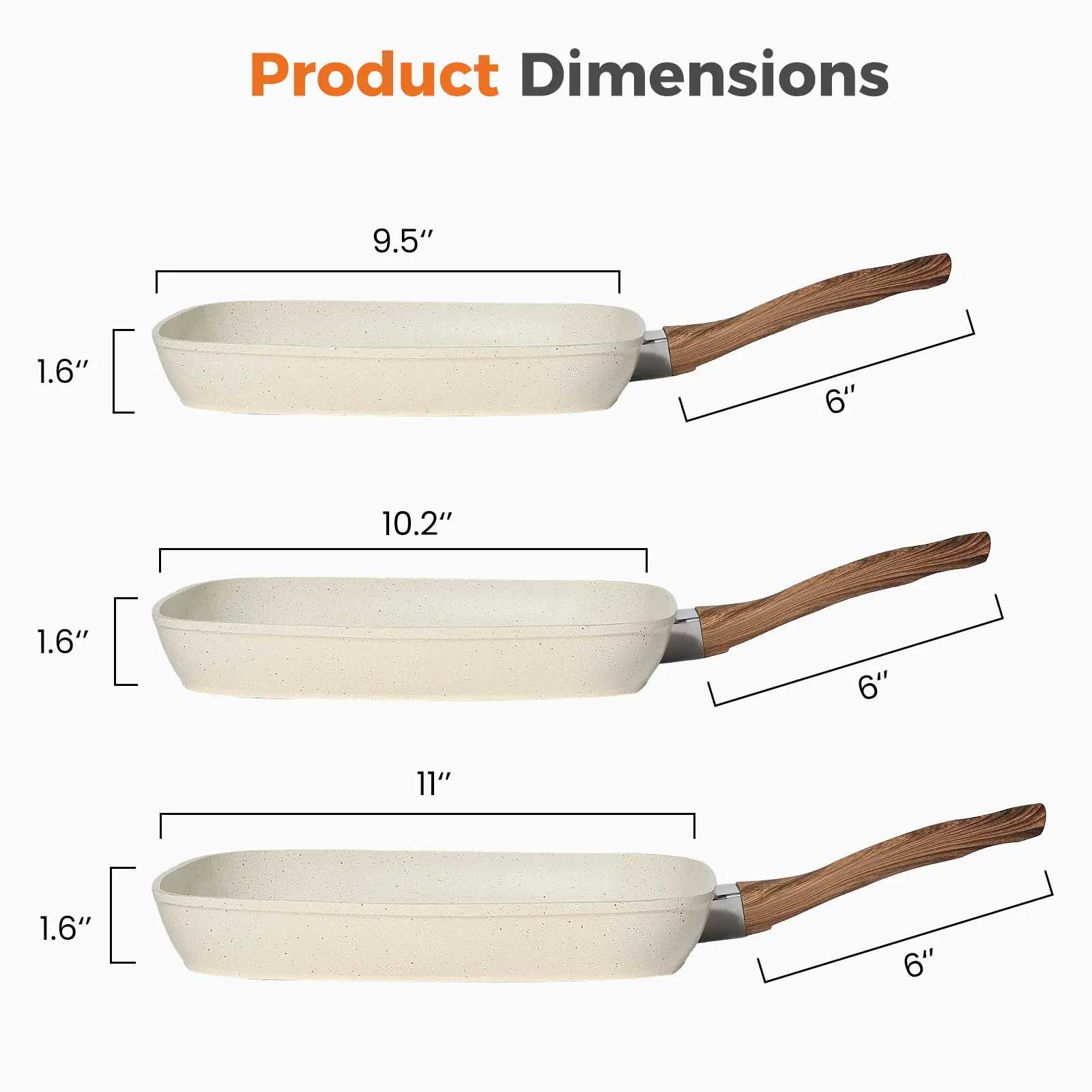 12 Pcs Pots and Pans Set, Granite Nonstick Cookware Sets Detachable Handle, Stackable Induction Kitchen Cooking Set, Stain & Scratch-resistant