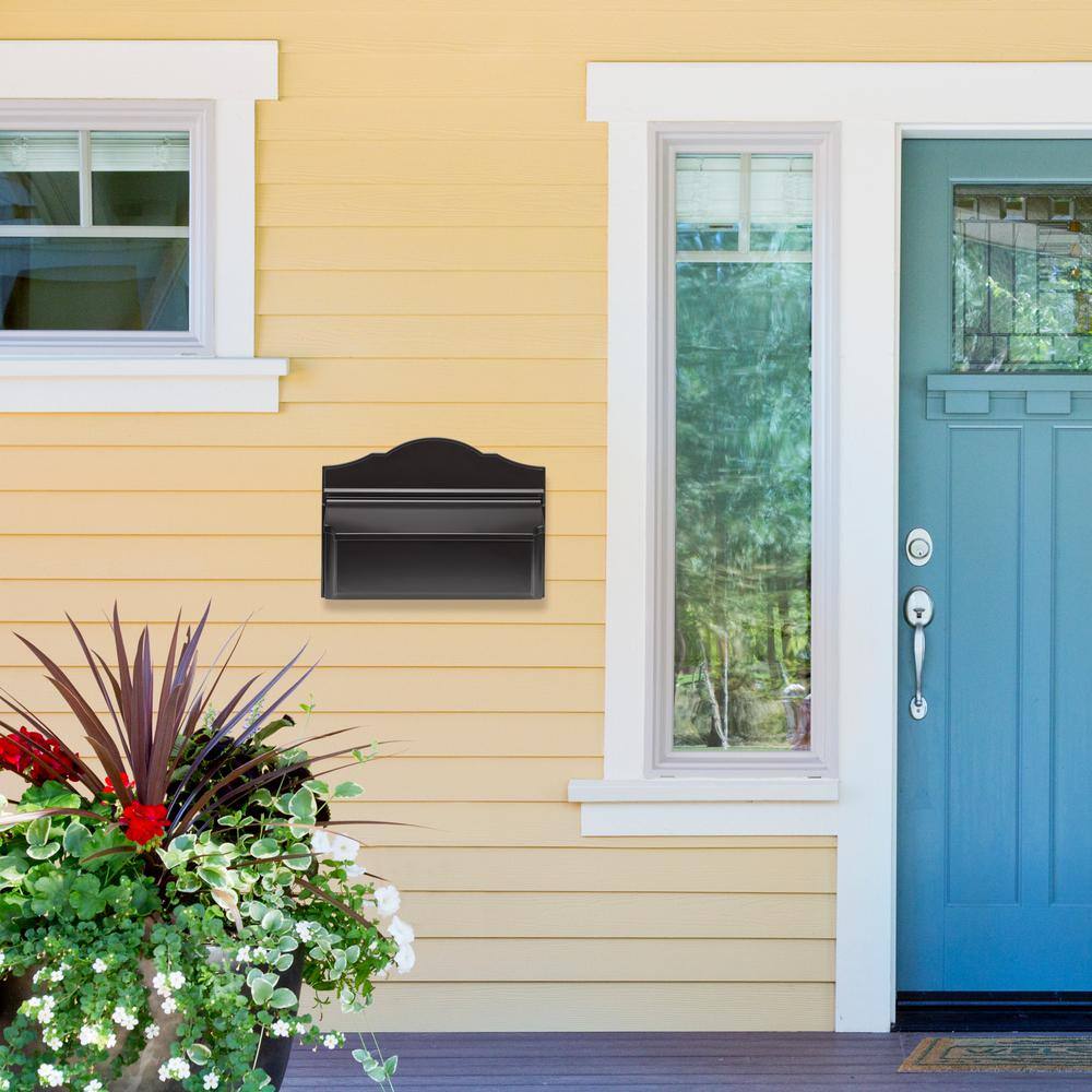 16600 Colonial Wall Mailbox, Black
