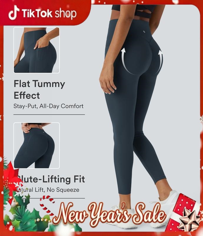 Halara UltraSculpt High Waisted Scrunch Butt Lifting Tummy Control Pocket Shaping Training Leggings  #TikTokShopHolidayHaul