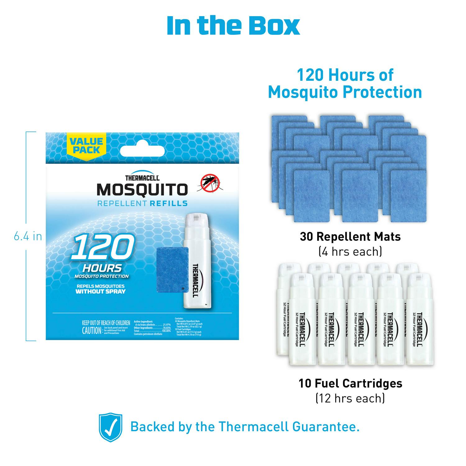 2026 Thermacell Mosquito Repellent Refills with 120-Hour Mosquito Protection, 10 Pack