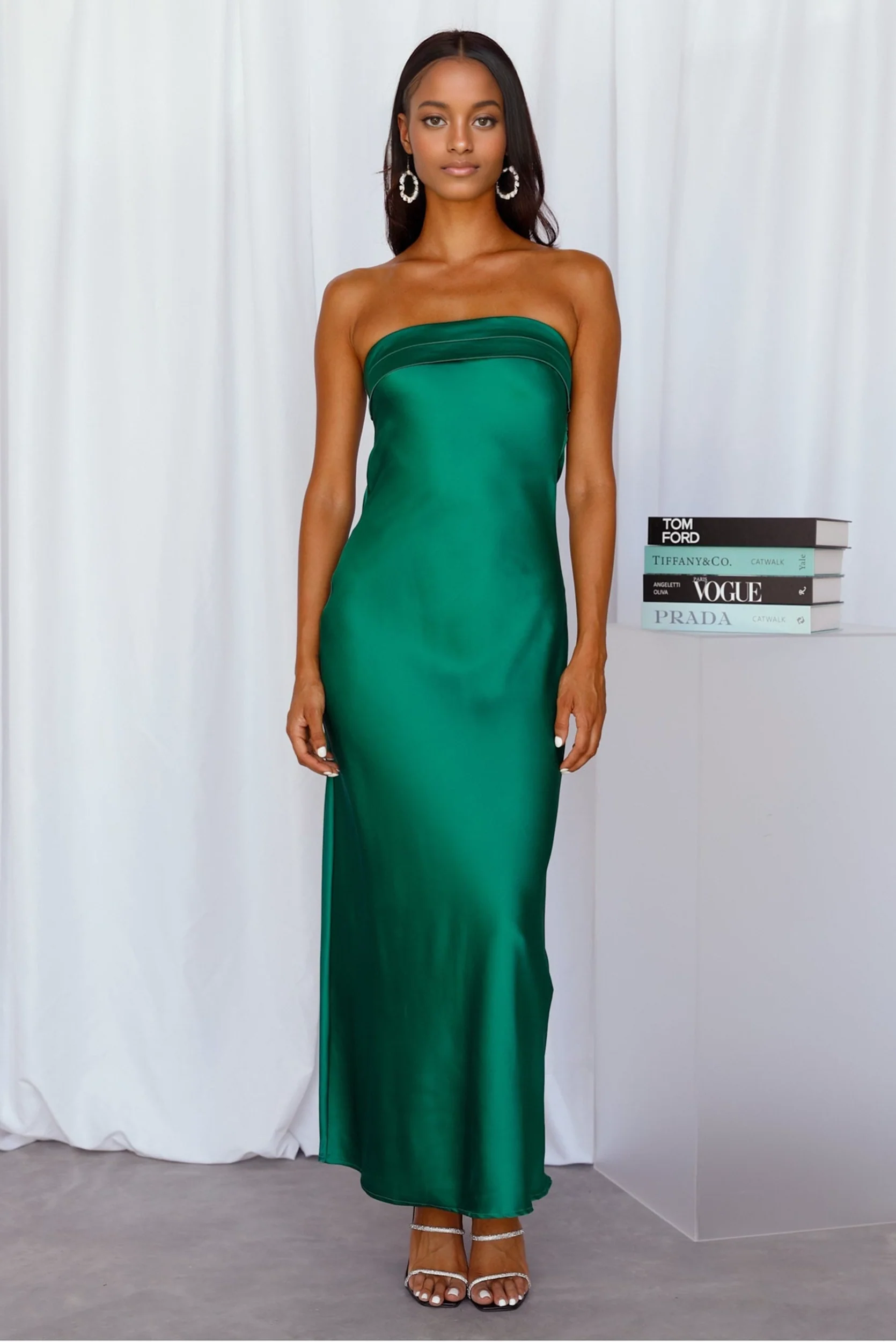 Coolness Calling Satin Maxi Dress