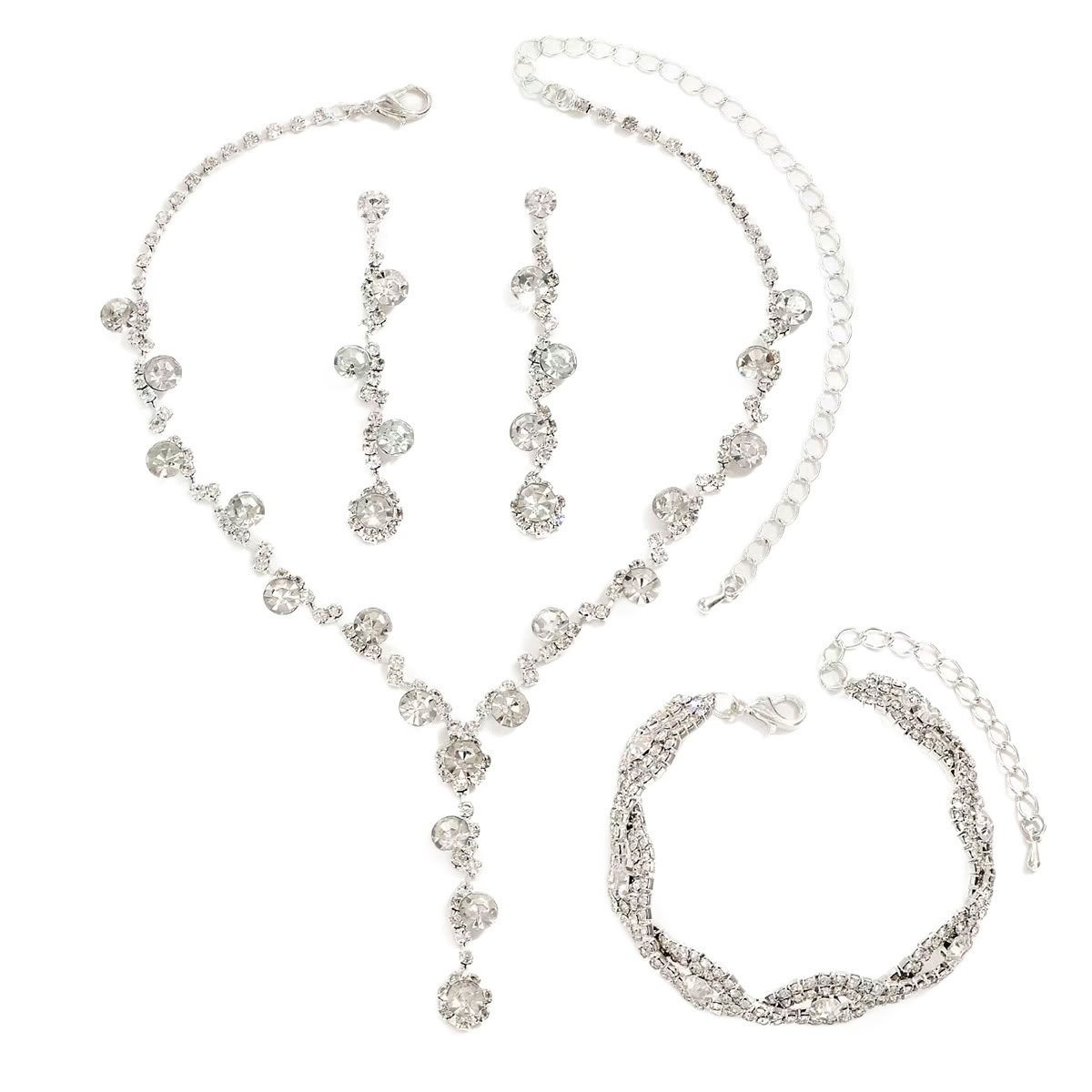 Set Gioielli di Lusso con Strass