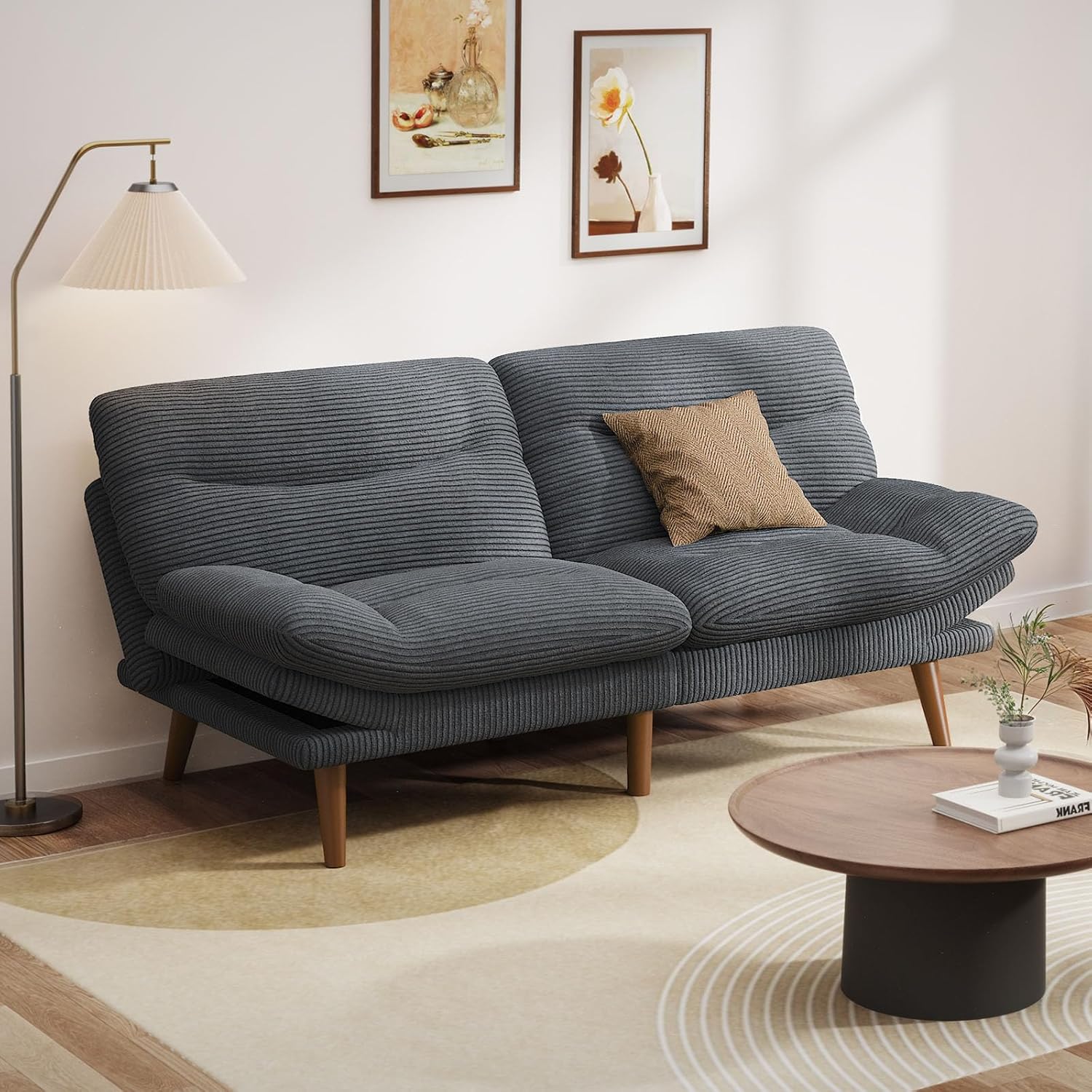 Pipishell Convertible Futon Sofa Bed,66