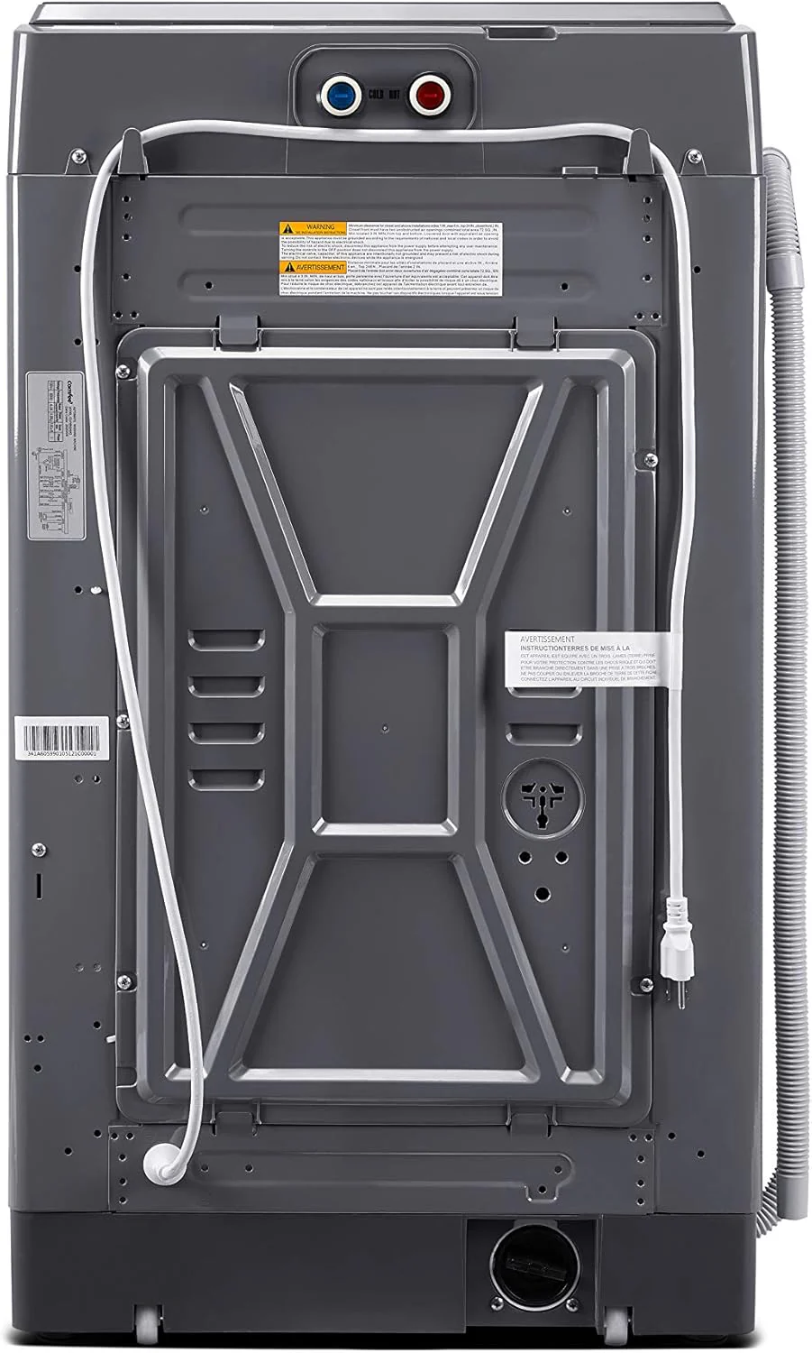 Comfee Portable Washing Machine, 0.9 cu.ft Compact Washer With LED Display, 5 Wash Cycles, 2 Built-in Rollers, Space Saving Full-Automatic Washer