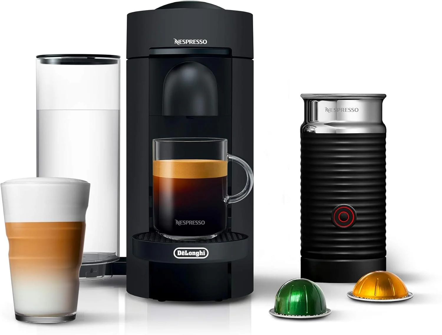 Nespresso Vertuo Plus Coffee and Espresso Maker by De'Longhi, Grey